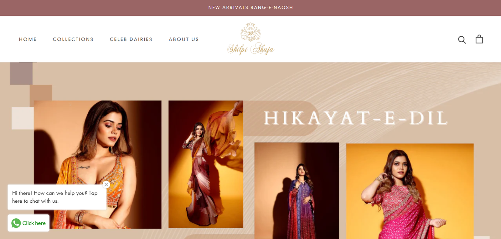Shilpa Ahuja Ecommerce Website