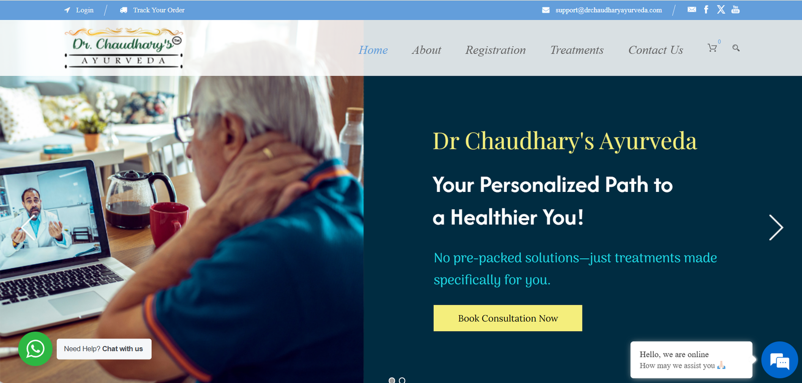 Dr. Chaudhary Ayurveda Website