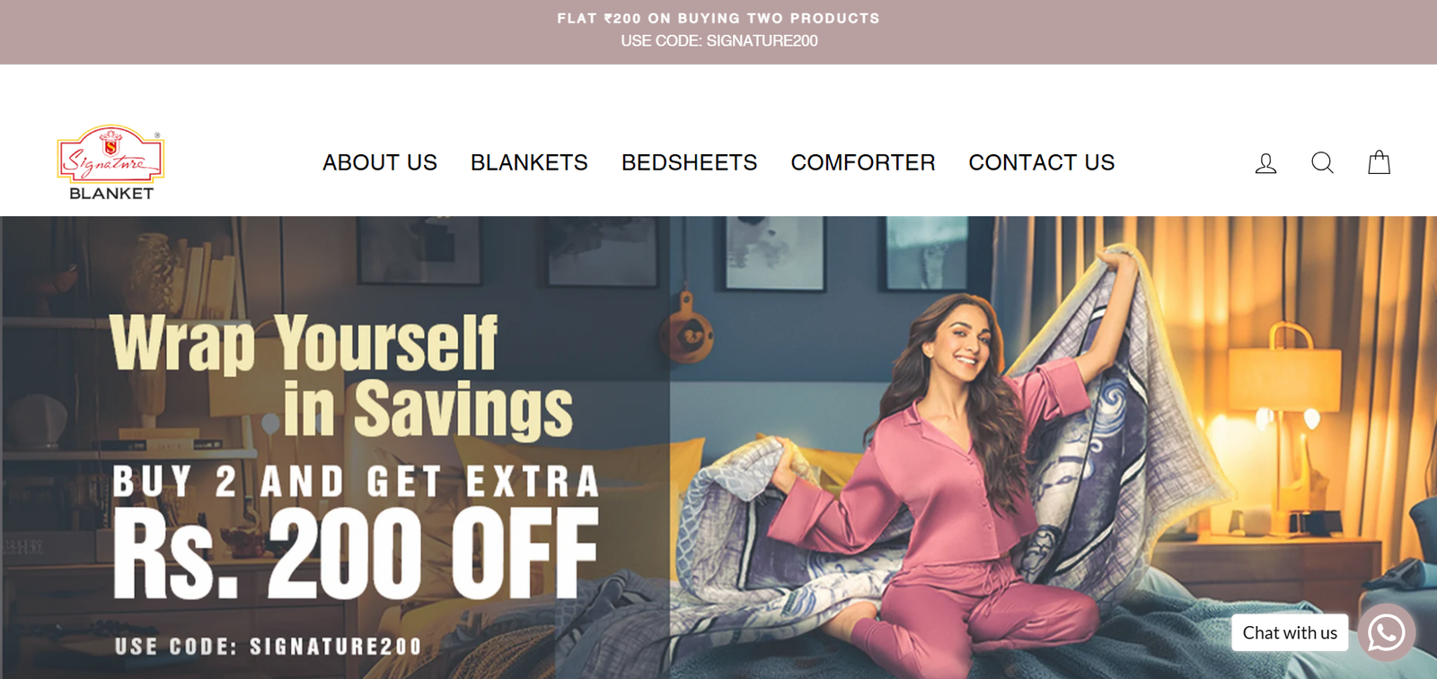 Signature Blankets Ecommerce Website