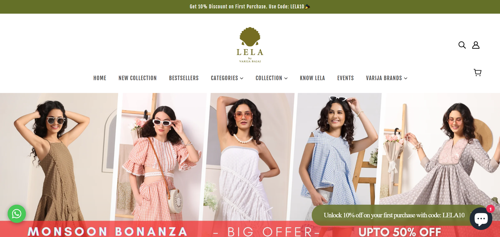 Lela Ecommerce Website