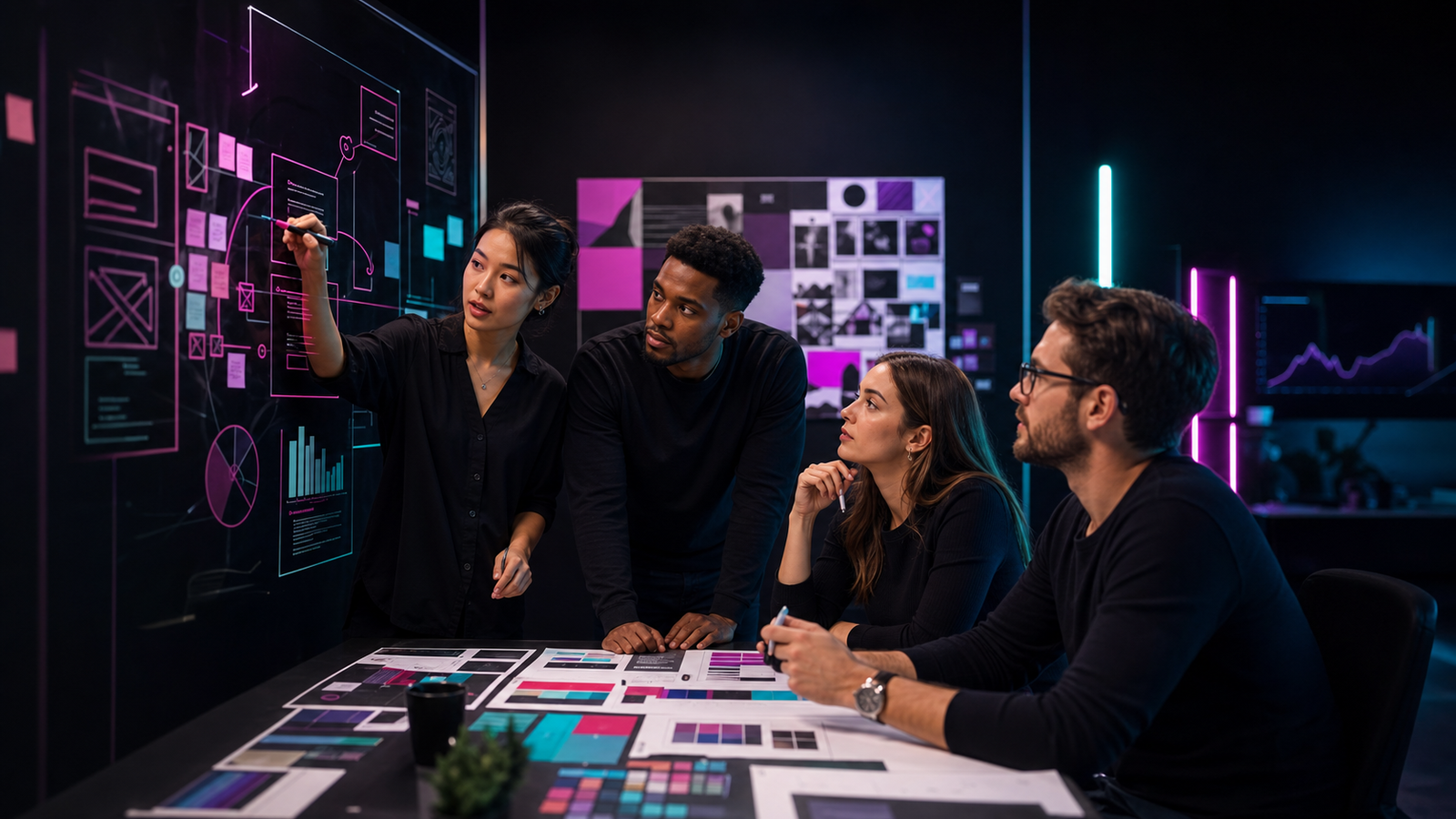 R2N Media creative team planning digital strategy and brand experiences