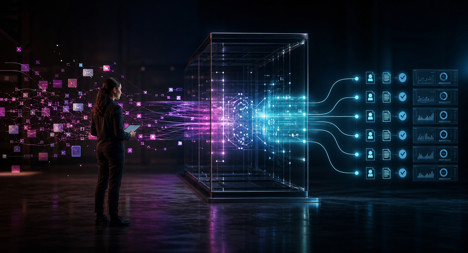 Intelligent automation organizing scattered tasks into connected workflows